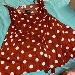 Woven mini dress